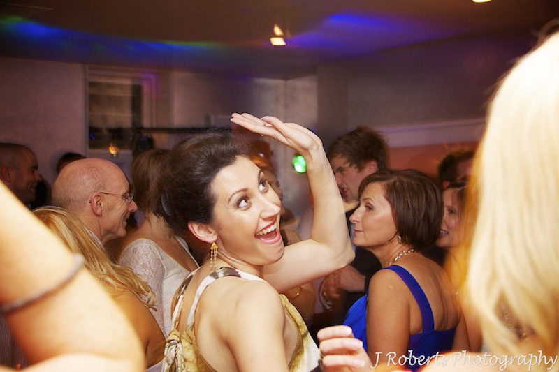 Guests on the dance floor - wedding photography sydney